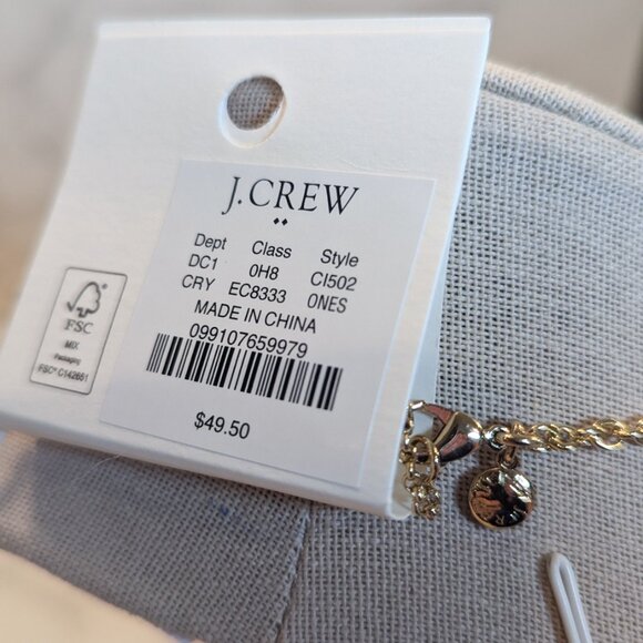 J.Crew Factory Crystal Flower Necklace - Picture 4 of 7
